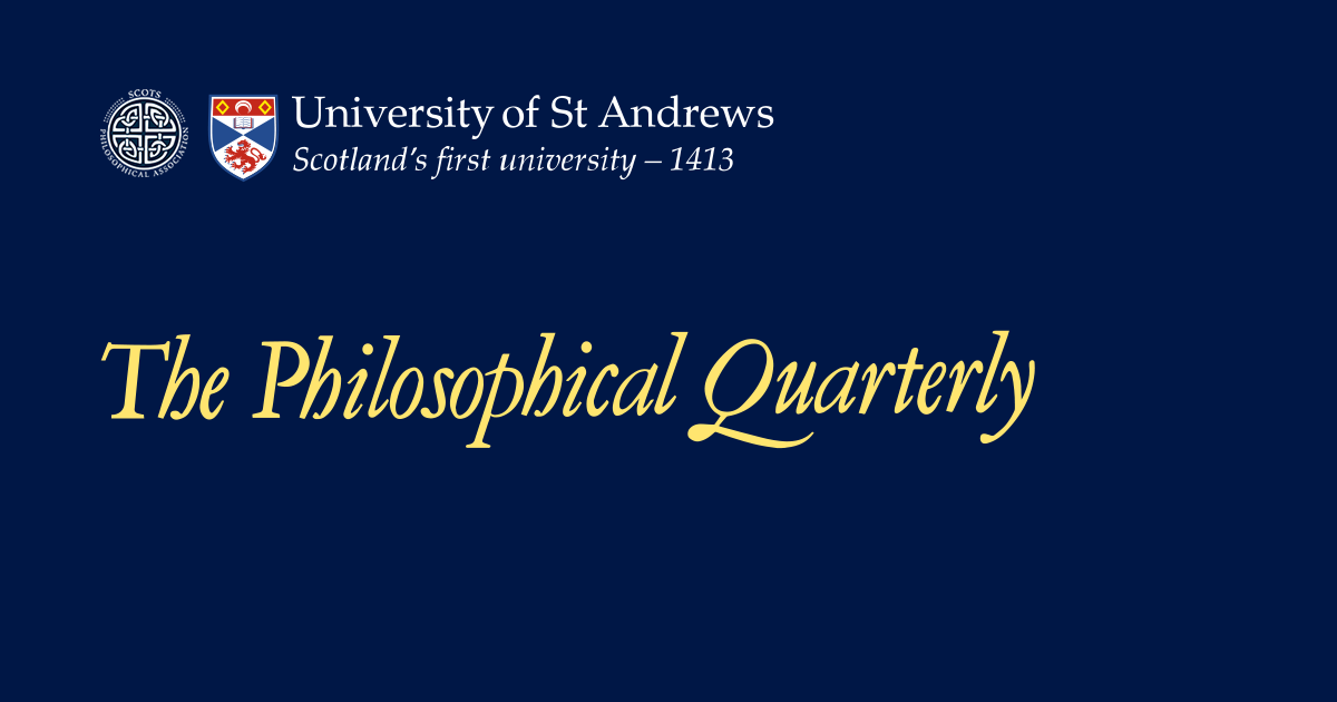 The Philosophical Quarterly | Oxford Academic